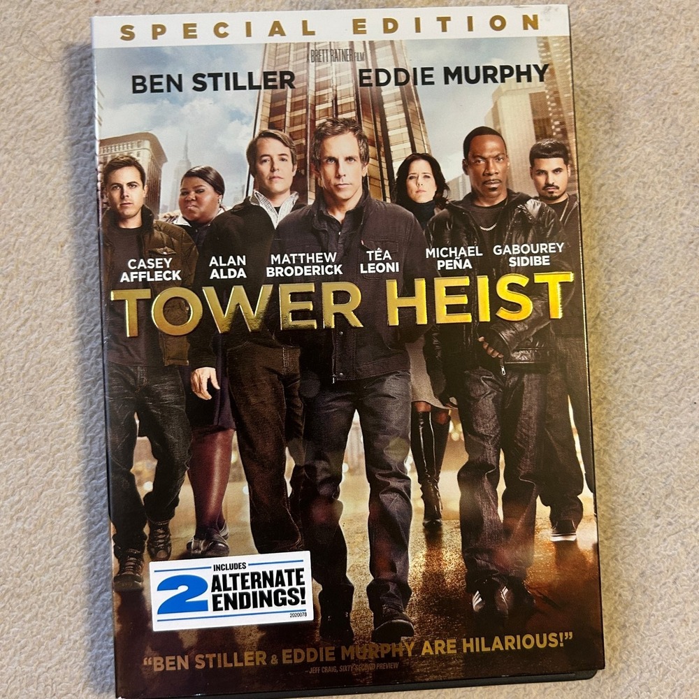 Tower Heist DVD 2011‎ Special Edition Ben Stiller Eddie Murphy Alternate Endings
